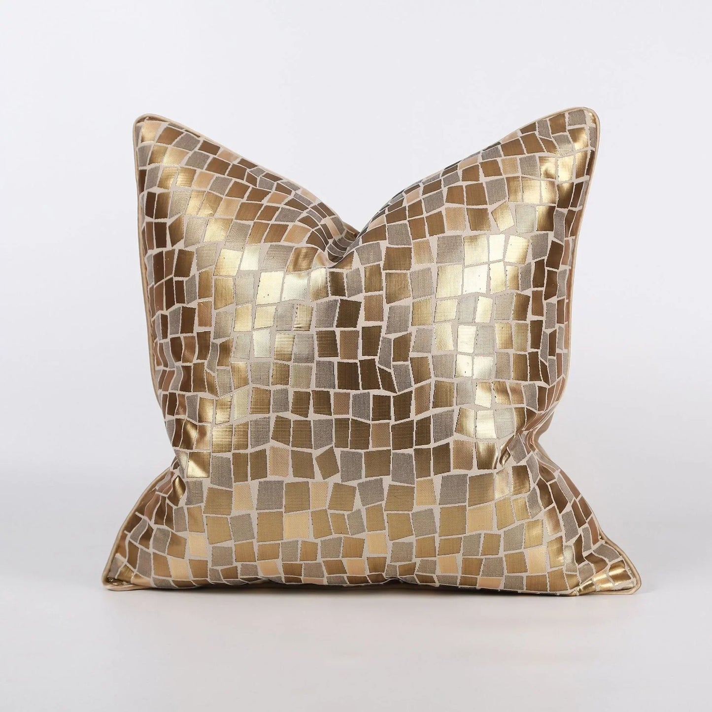 DecorBites™ Jacquard High-end Cushion Cover 45x45cm Black Gold Decorative Pillowcase