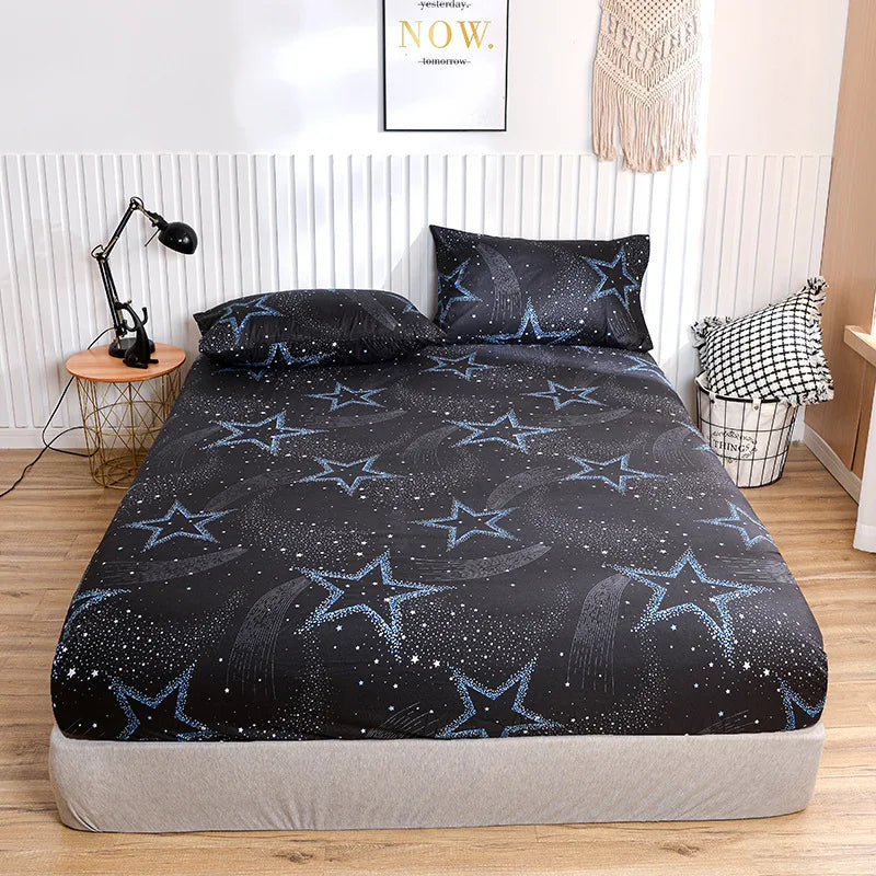 Decobites Ceramic Patterned Bedsheets Set with Bedspread & Pillowcases