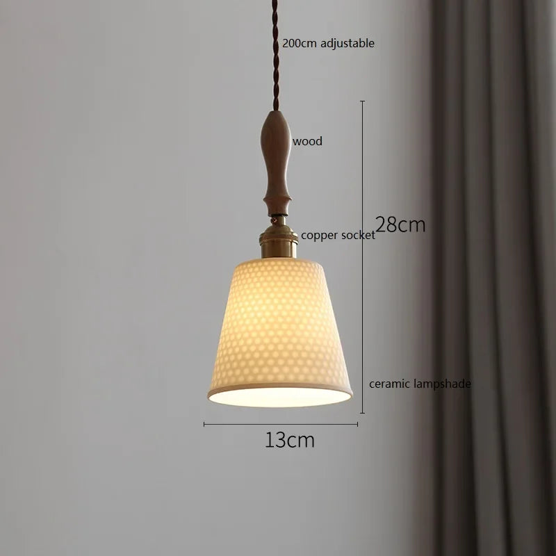 DecorBites™ Ceramic LED Pendant Lights: Elegant Home Decor for Living, Dining, and Bedroom