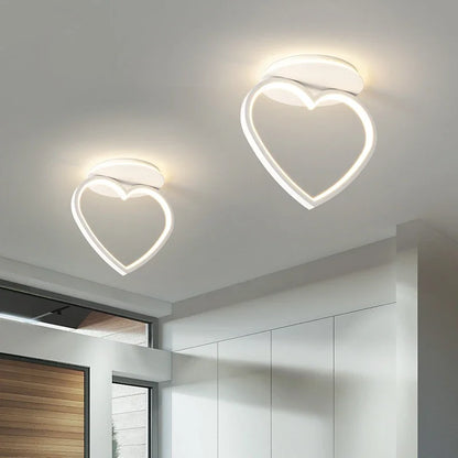 DecorBites™ Heart Ceiling Light: Modern Hallway Aisle Entryway Lighting Fixture