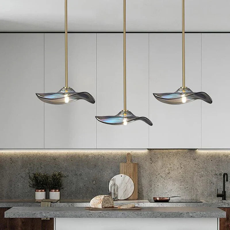 Decorbites™ Glasplattengehängeleuchte: Moderne, farbenfrohe Armatur für Heimdekoration und Beleuchtung