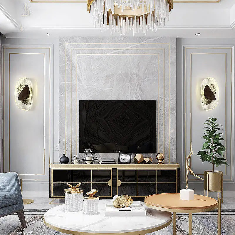 Aplique de pared gráfico irregular DecorBites™ Aplique de noche moderno y lujoso