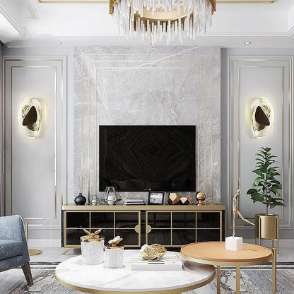 Aplique de pared gráfico irregular DecorBites™ Aplique de noche moderno y lujoso