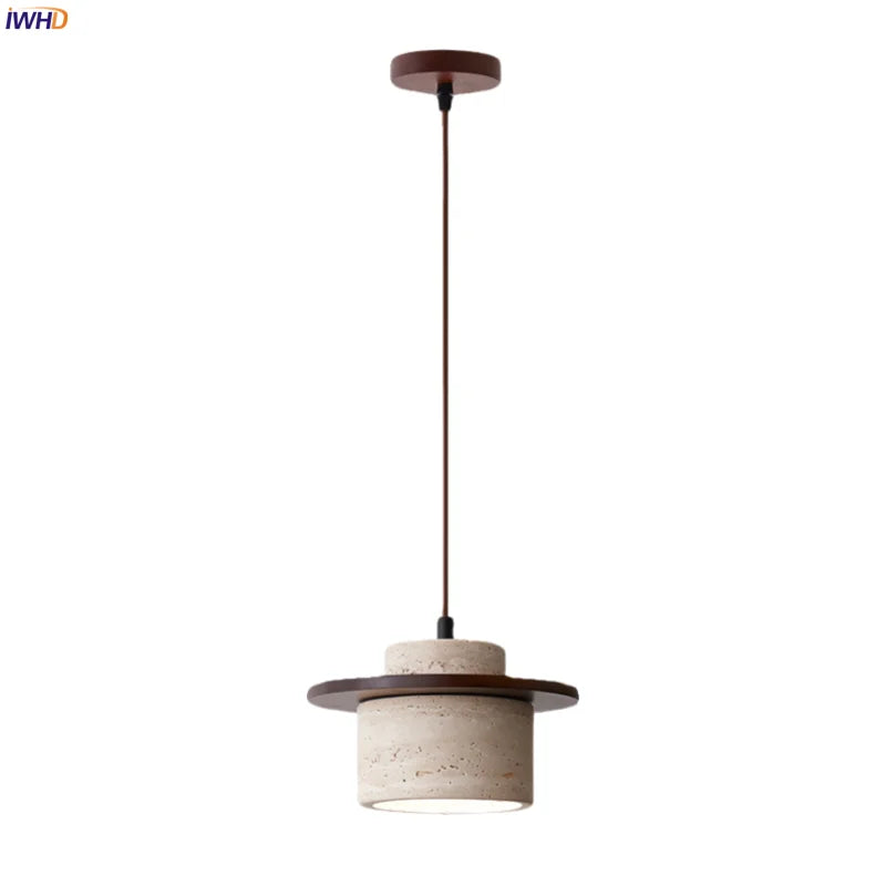 Decorbites™ LED Gelbe Travertin-Hängeleuchte für Vintage-Heimdekoration