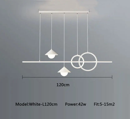 DecorBites™ LED Pendant Light: Modern Minimalist Chandelier for Dining Room, Living Room, Kitchen, Bedroom