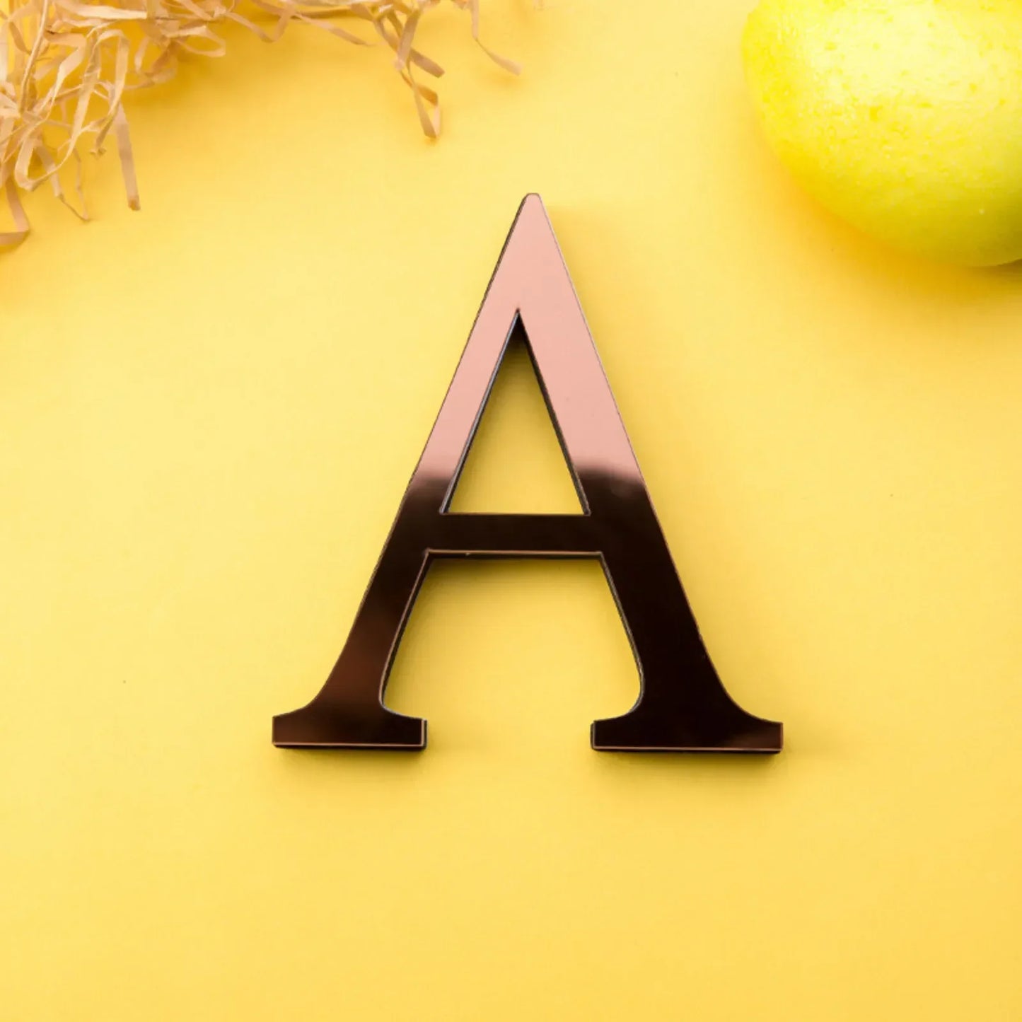 ديكور حائط ثلاثي الأبعاد من DecorBites™ بتصميم مرآة بأحرف أبجدية للمنزل والحفلات وحفلات الزفاف