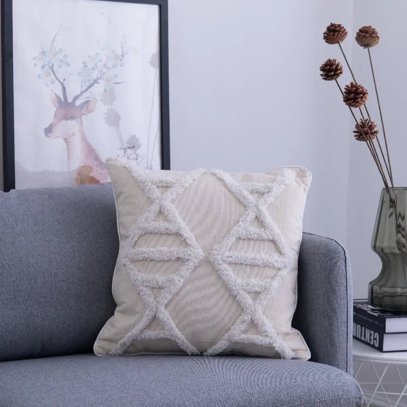 Cotton Tassel Sofa Pillowcase