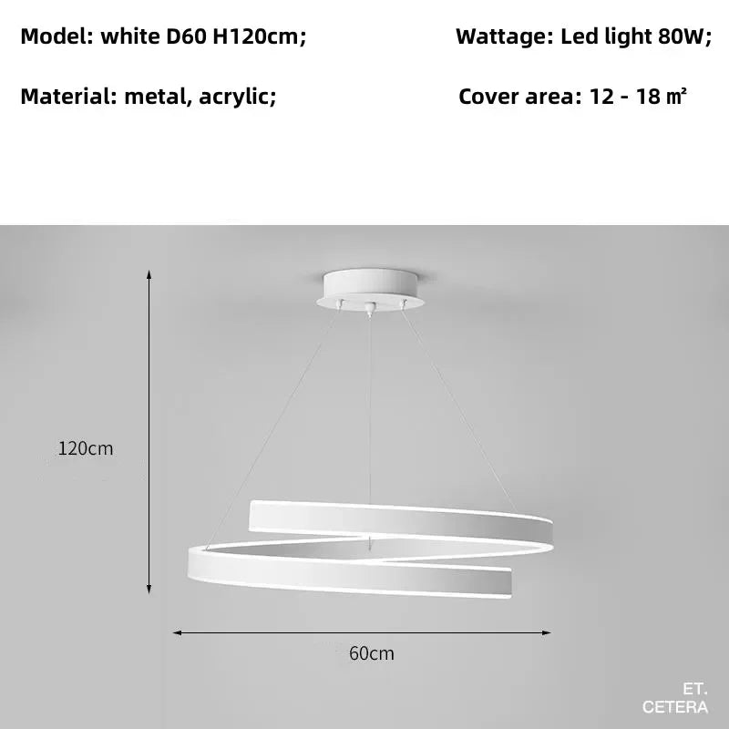 DecorBites™ Dimmable Metal Acrylic Pendant Chandelier Lighting Fixtures