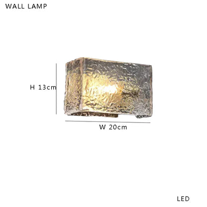DecorBites™ Amber Glass Table Lamp: Nordic Minimalist LED Nightstand Decor