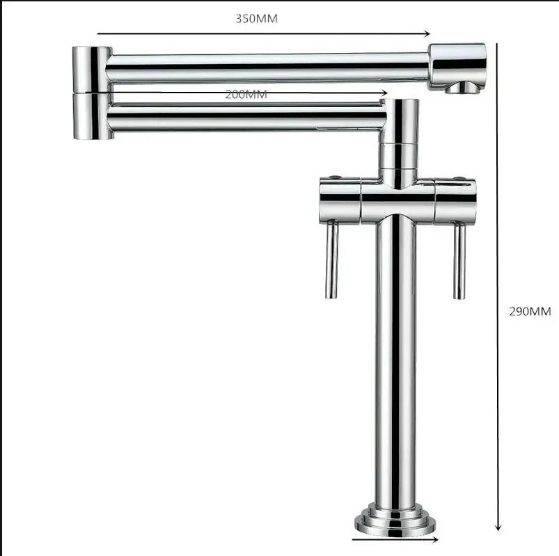 Grifo de cocina Decorbites™: Mezclador de fregadero montado en cubierta de latón macizo en múltiples acabados