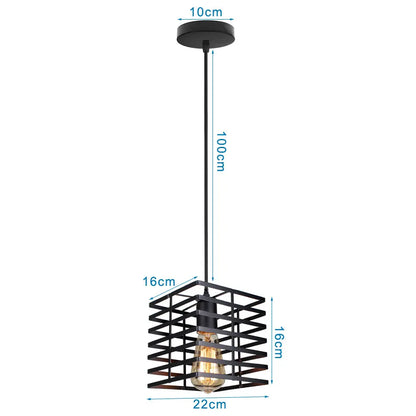 Decorbites™ Industrielles Vintage-LED-Hängeleuchte für die Beleuchtung des Wohnzimmers im Haus