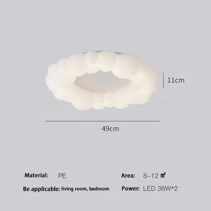 DecorBites™ Cloud LED Chandelier Modern Nordic Ceiling Lamp Ring Lighting