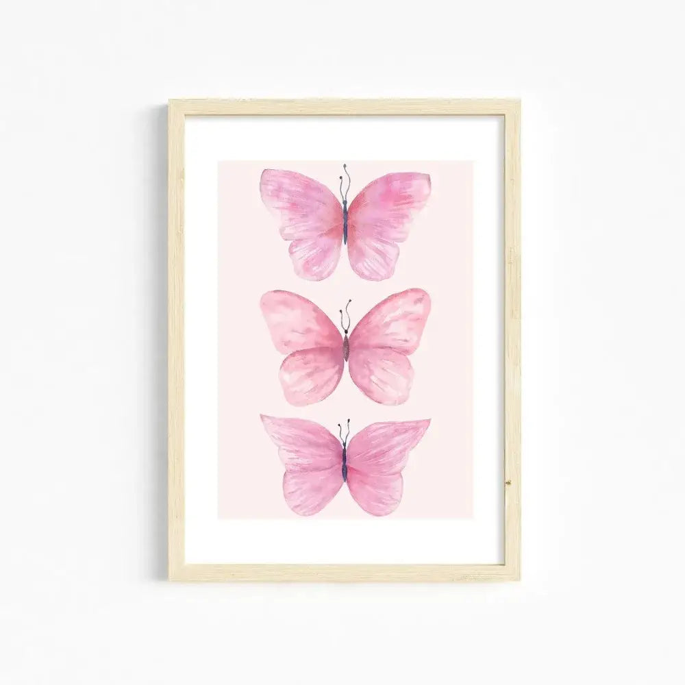 DecorBites™ Chic Pink Wall Art for Girls’ Room