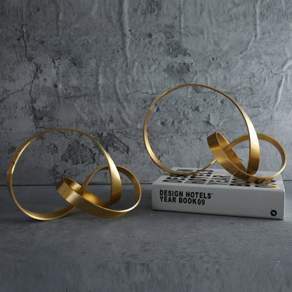 DecorBites™ Gold Rope Knot Metal Figurine Home Decor Accessory