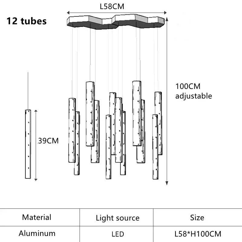 DecorBites™ Gold/Silver LED Chandelier for Home, Restaurant, and Beauty Club Lighting