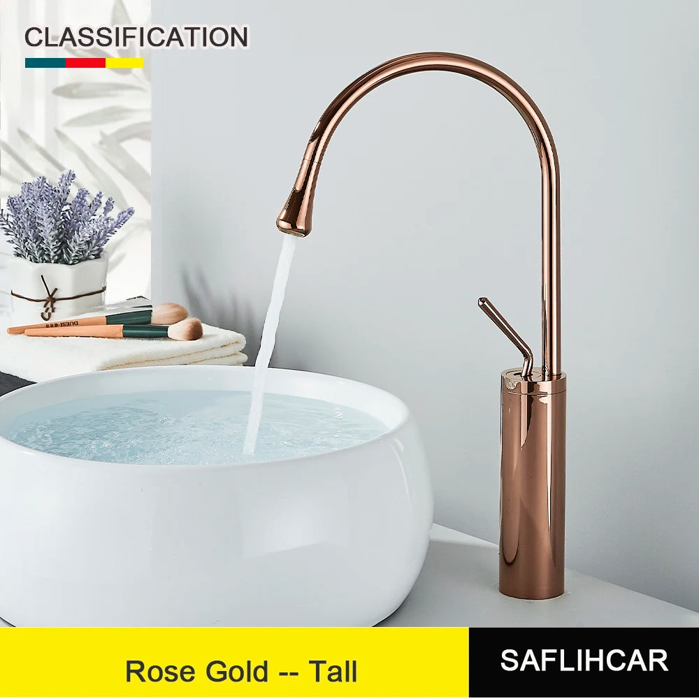 Brushed Gold Bathroom Basin Faucet