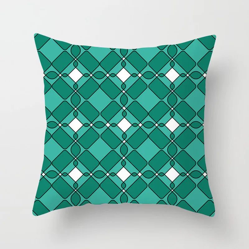 Geometric Leaf Feather Cushions