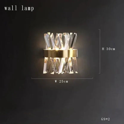 DecorBites™ Crystal Round Chandelier Gold LED Modern Lustres for Living Room