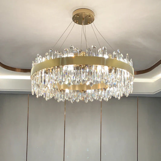 DecorBites™ Crystal Chandelier: Post-Modern High-End Luxury for Living Room, Bedroom, and Restaurant
