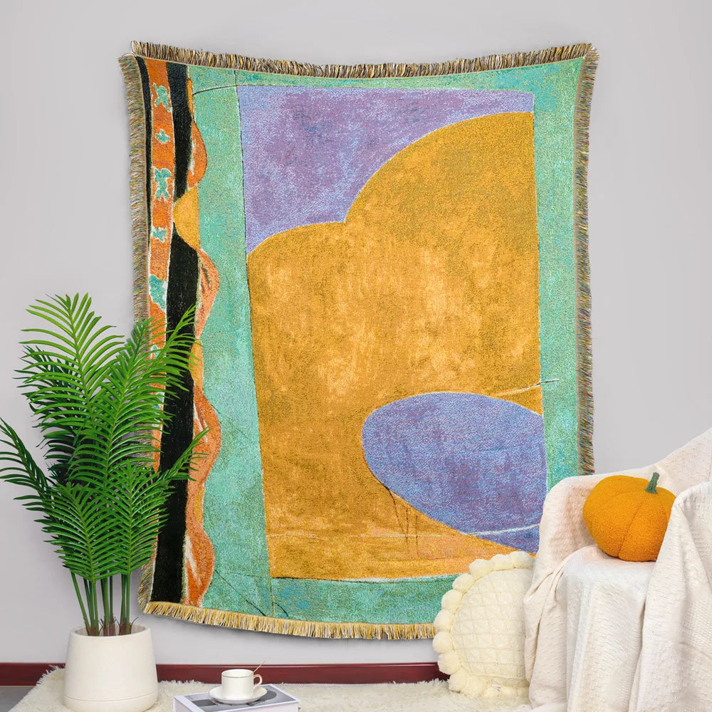 DecorBites™ Decorative Jacquard Tapestry Blanket
