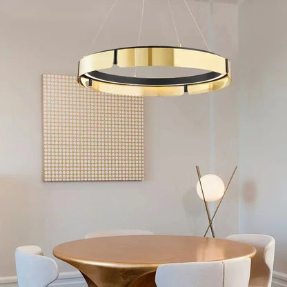 DecorBites™ LED Chandelier: Modern Minimalist Pendant Light for Living, Dining, Kitchen, Bedroom