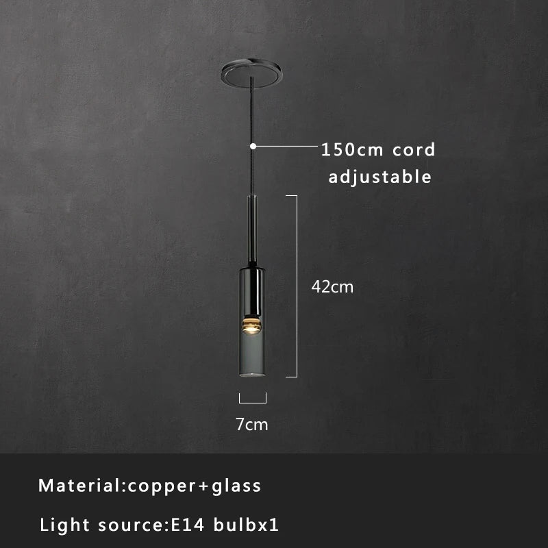 Lámpara colgante de cristal DecorBites™ Crystal Copper, decoración dorada para el hogar.