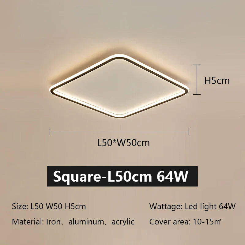 DecorBites™ LED Ceiling Lamp Iron Dimmable Modern Living Room Light Fixture
