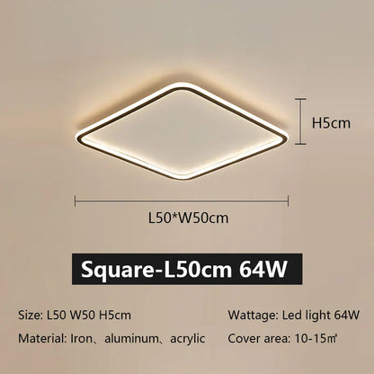 DecorBites™ LED Ceiling Lamp Iron Dimmable Modern Living Room Light Fixture