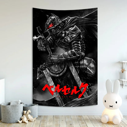 Decobites Berserk Sacrifice Tapestry Hanging for Home, Bar, Cafe | Aesthetic Wall Decor