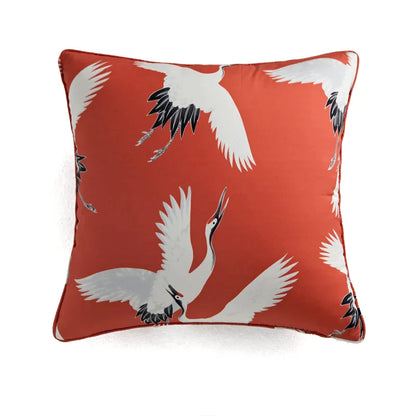 DecorBites™ Circus Retro Throw Pillow Cover with Tassels 45x45 Eclectic Home Decor