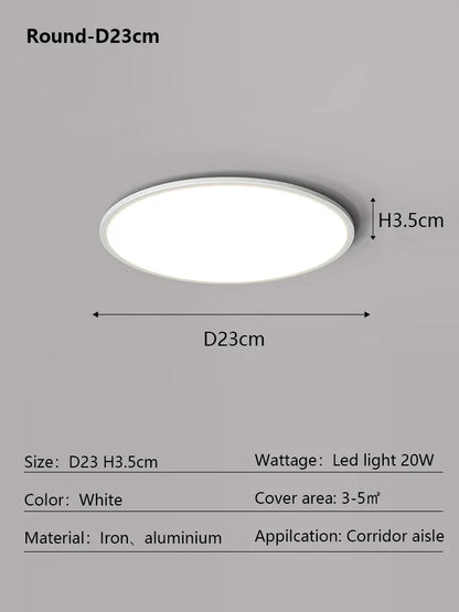 DecorBites™ LED Ceiling Lamp: Modern Minimalist Rectangular Design for Living room, Bedroom, Indoor Lighting