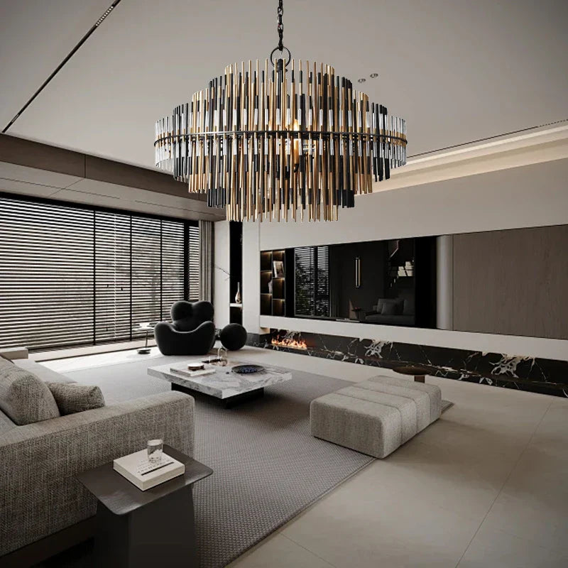 DecorBites™ Brass Pendant Light Fixture Italian Designer Hanglamp for Villa Decoration