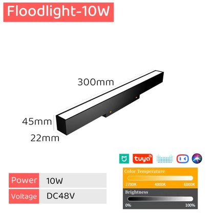 DecorBites™ LED Magnetic Track Light Dimmable Bluetooth Control Grille Spot Lighting