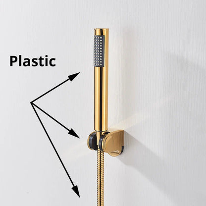 DecorBites™ Handshower Head with Stainless Steel Hose - Wall Mounted Faucet Set