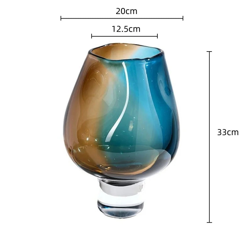 DecorBites™ Gradient Glass Vase Flower Arrangement Home Decor Bouquet Vaseäß