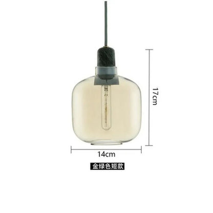 DecorBites™ Industrial Stained Glass Pendant Lamp LED Hanging Lights for Dining & Living Room
