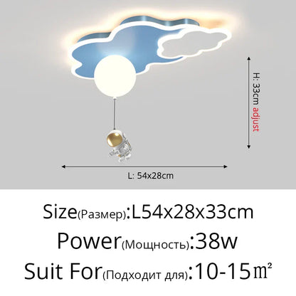 DecorBites™ Children's Room Ceiling Chandelier Light - Modern Dimmable Indoor Lighting