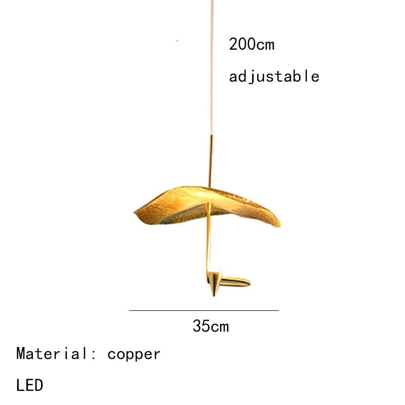 DecorBites™ LED Chandeliers 20/25/30/35cm Copper Dining Room Lighting Fixtures