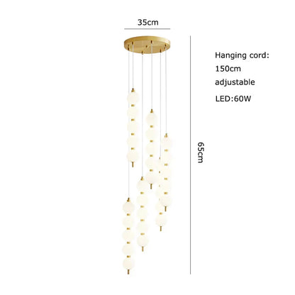 DecorBites™ مصباح LED زجاجي على شكل كرة الطاولة بتصميم آرت ديكو باللون الذهبي والكروم الأسود.