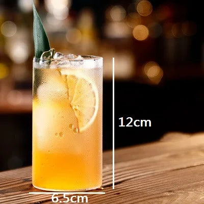 DecorBites™ Japanese Style Highball Long Drinking Glasses Set of 6