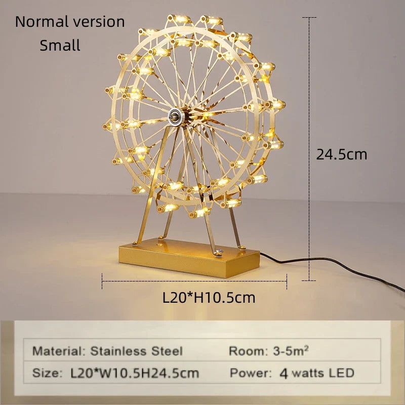 Yellow Ferris Table Lamp