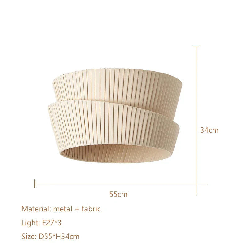 Lámpara de techo LED color crema DecorBites™ para sala de estar, comedor y dormitorio