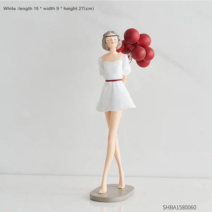 زينة منزلية من الراتنج على شكل بالونات من DecorBites™ للفتيات