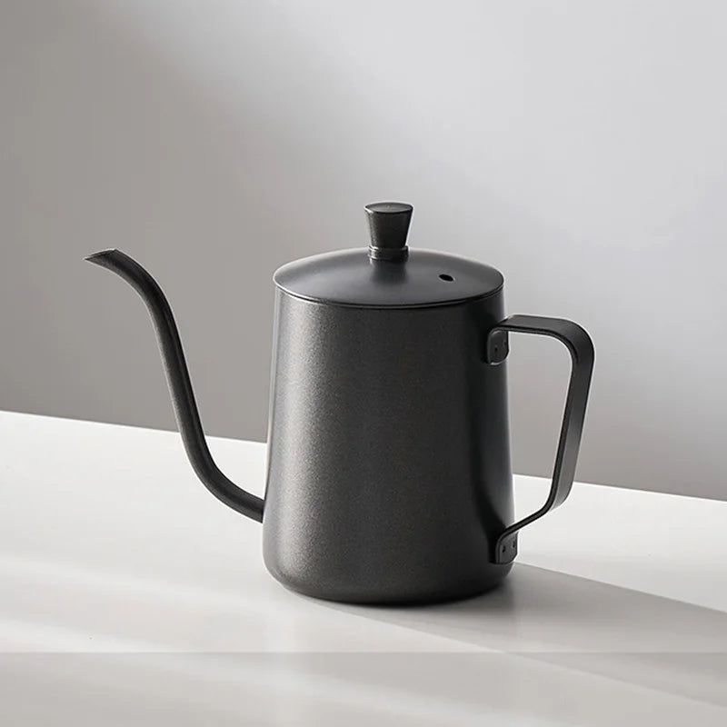 DecorBites™ Hand Punch Coffee Pot Gooseneck Spout Kettle Long Mouth Maker