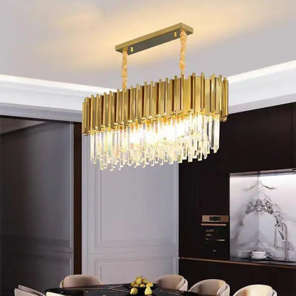 Lámparas colgantes LED de cristal DecorBites™: Lámpara colgante de lujo con baño de oro para sala de estar, comedor o dormitorio.