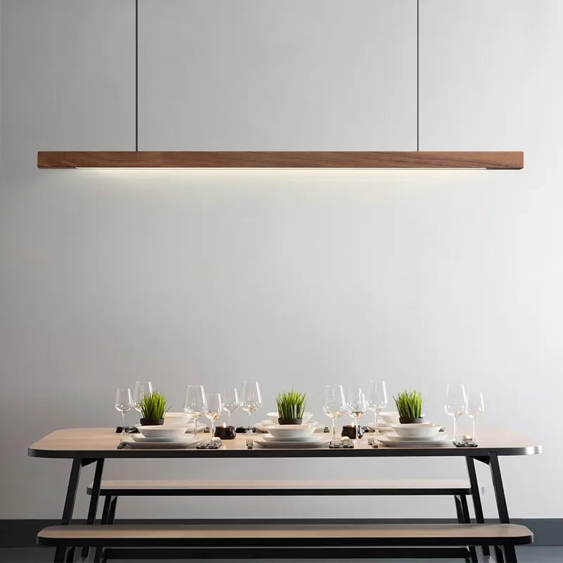 Lámparas colgantes lineales LED DecorBites™: Iluminación moderna para islas de cocina y comedores