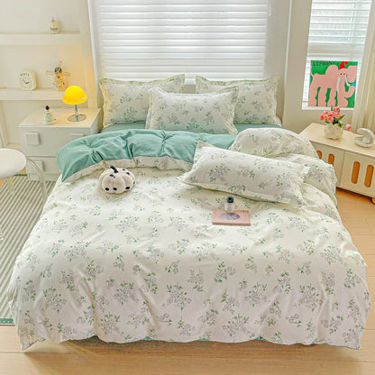 Juego de cama DecorBites™ Cozy Cotton para cama doble, kit de funda nórdica para otoño e invierno