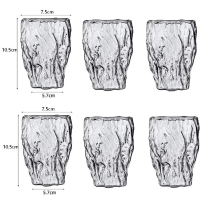 DecorBites™ Heat-Resistant Glass Drinkware Set for Home Bar: Coffee, Wine, Whiskey, Tea, Juice.
