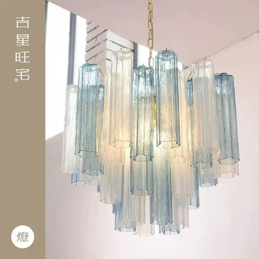 Lámpara de araña LED de cristal coloreado DecorBites™ para sala de estar, cocina y dormitorio