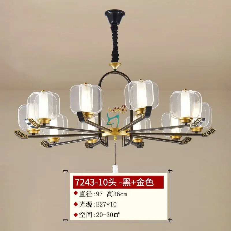 DecorBites™ Deer Enamel Pendant Light | Chinese Style Zen Design for Home Decor